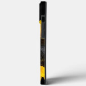 Zonnebloem op zwart Case-Mate iPhone case (Achterkant / Links)