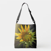 Zonnebloem Openen in volbloei Crossbody Tas (Achterkant)