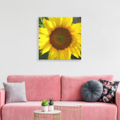 Zonnebloem opgespannen canvasprint canvas afdruk (Insitu (Woonkamer))
