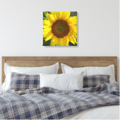 Zonnebloem opgespannen canvasprint canvas afdruk (Insitu (Slaapkamer))