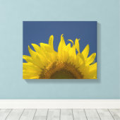 Zonnebloem Opkomend Canvas Afdruk (Insitu (Houten vloer))