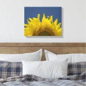 Zonnebloem Opkomend Canvas Afdruk (Insitu (Slaapkamer))