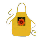 Zonnebloem Oranje en Geel Gaillardia Bright Kinder Schort (Voorkant)