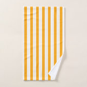 Zonnebloem Oranje Geel Gestreept Bad Handdoek (Handdoek)