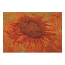 Zonnebloem  Oranje goudtextiel, ontkoppeling