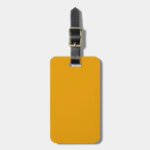 Zonnebloem Oranje vaste kleur Bagagelabel (Voorkant verticaal)