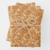 Zonnebloem Oranje Verpakkingsbladen Inpakpapier Vel (In situ)