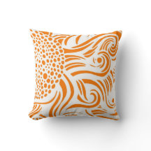 Zonnebloem - Oranje/wit - Pillow