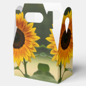 Zonnebloem Organische Vierbox Bedankdoosjes (Geopend)