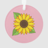 Zonnebloem Ornament (achterkant)