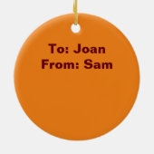 Zonnebloem Ornament, Herfst Retro Zonnebloem Ornam Keramisch Ornament (Achterkant)