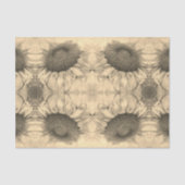 Zonnebloem Oud  grasland Tissuepapier (Voorkant)