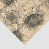 Zonnebloem Oud  grasland Tissuepapier (Detail)