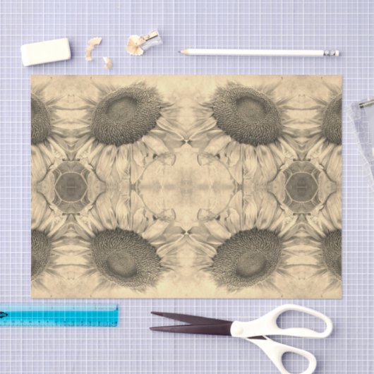 Zonnebloem Oud grasland Tissuepapier (Craft)