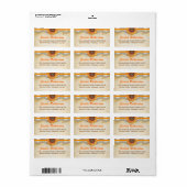Zonnebloem oude oude adresetiketten etiket (Full Sheet)