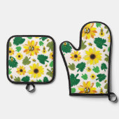 Zonnebloem Ovenwant & Pannenlap Set (Voorkant)