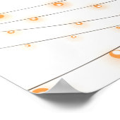 Zonnebloem Paars Vrijgezellenfeest Poster (Hoek)