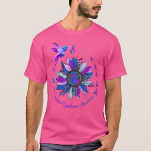 Zonnebloem Paarse blauwe lint Emanuel S T-shirt