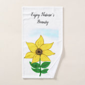 Zonnebloem Paarse bloem roze bloem Bad Handdoek (Handdoek)