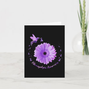 Zonnebloem Paarse lint fibromyalgie bewustzijn Kaart