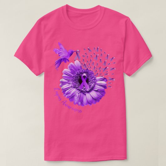 Zonnebloem Paarse Lupus T-shirt (Design voorkant)