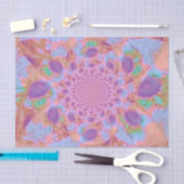 Zonnebloem Paarse roze pasta Abstract ontkoppelen Tissuepapier (Craft)