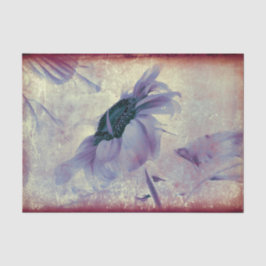 Zonnebloem Paarse Sepia  Antiek textuur Tissuepapier