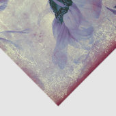 Zonnebloem Paarse Sepia Antiek textuur Tissuepapier (Detail)