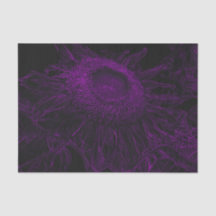 Zonnebloem Paarse Zwarte Bloemen Art Decoupage