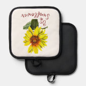 Zonnebloem Pannenlap (Voorkant / Achterkant)
