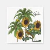 Zonnebloem Papier Napkins Servet (Voorkant)