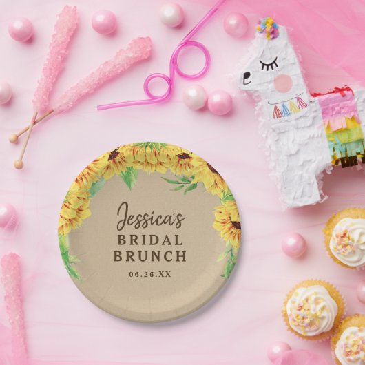 Zonnebloem Papieren Bord (Feest)