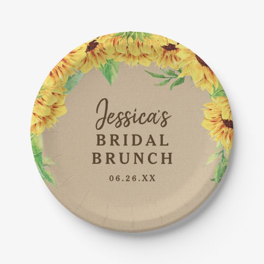 Zonnebloem Papieren Bord (Voorkant)