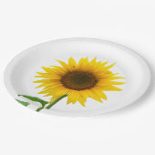 Zonnebloem Papieren Bordje (Gekanteld)