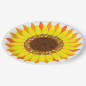 Zonnebloem Papieren Bordje (Gekanteld)