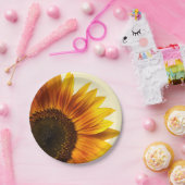 Zonnebloem Papieren Bordje (Feest)