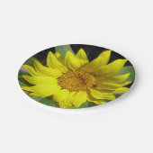 Zonnebloem Papieren Bordje (Gekanteld)