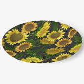 Zonnebloem Papieren Bordje (Gekanteld)