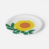 Zonnebloem Papieren Bordje (Gekanteld)