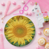 Zonnebloem Papieren Bordje (Feest)