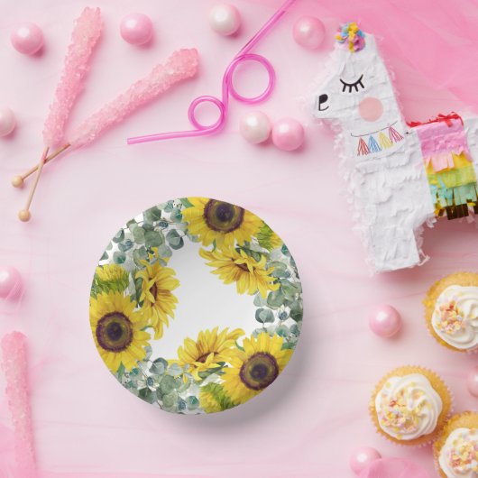 Zonnebloem Papieren Kommen (Feest)