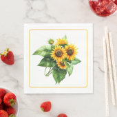 Zonnebloem Papieren Servetten (Insitu)