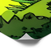 Zonnebloem, park en stad | AI Art Poster (Hoek)