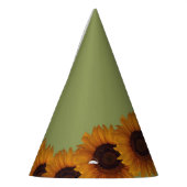Zonnebloem party petten feesthoedjes (Links)