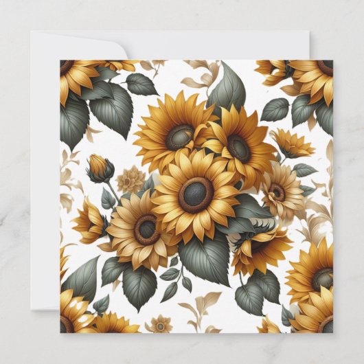 Zonnebloem Patch Bewaar de datum Save The Date (Achterkant)