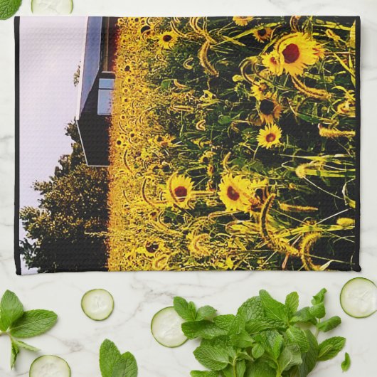 ZONNEBLOEM PATCH handdoek (Gevouwen)