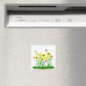 Zonnebloem patch magneet (Insitu (Vaatwasser))