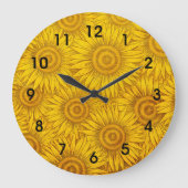 Zonnebloem patroon, oogverblindend geel, grote klok (Voorkant)