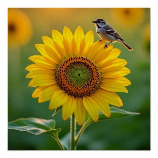 Zonnebloem Perfect Poster (Voorkant)
