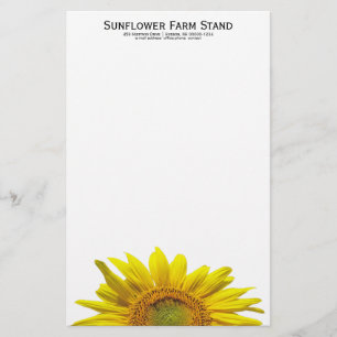 Zonnebloem Persoonlijk Schrijfpapier Briefpapier